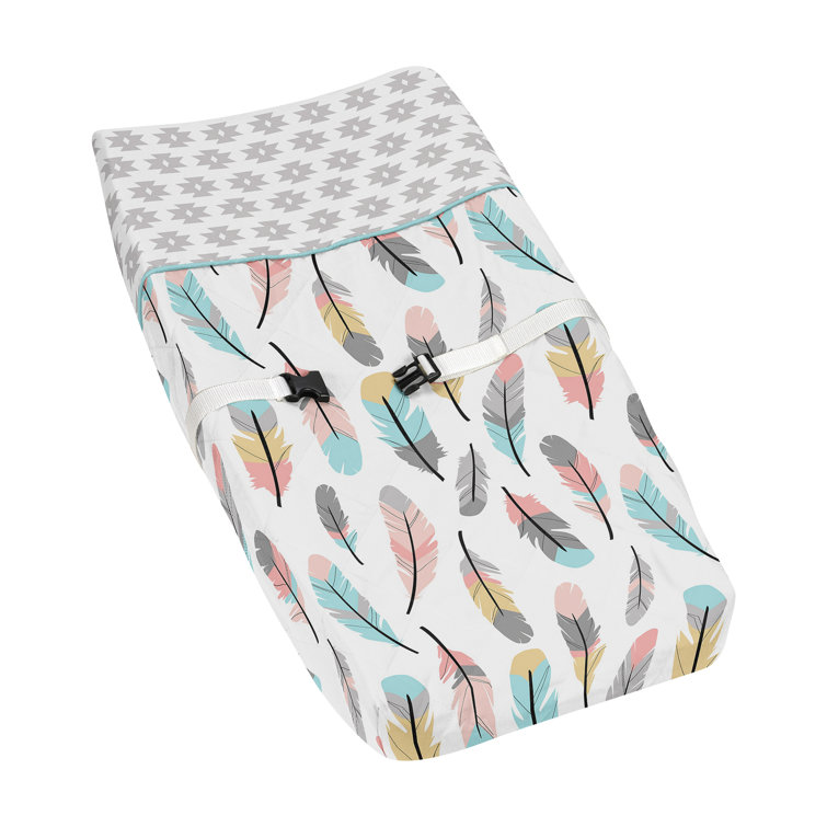 Sweet Jojo Designs Feather Changing Pad Cover & Reviews Wayfair